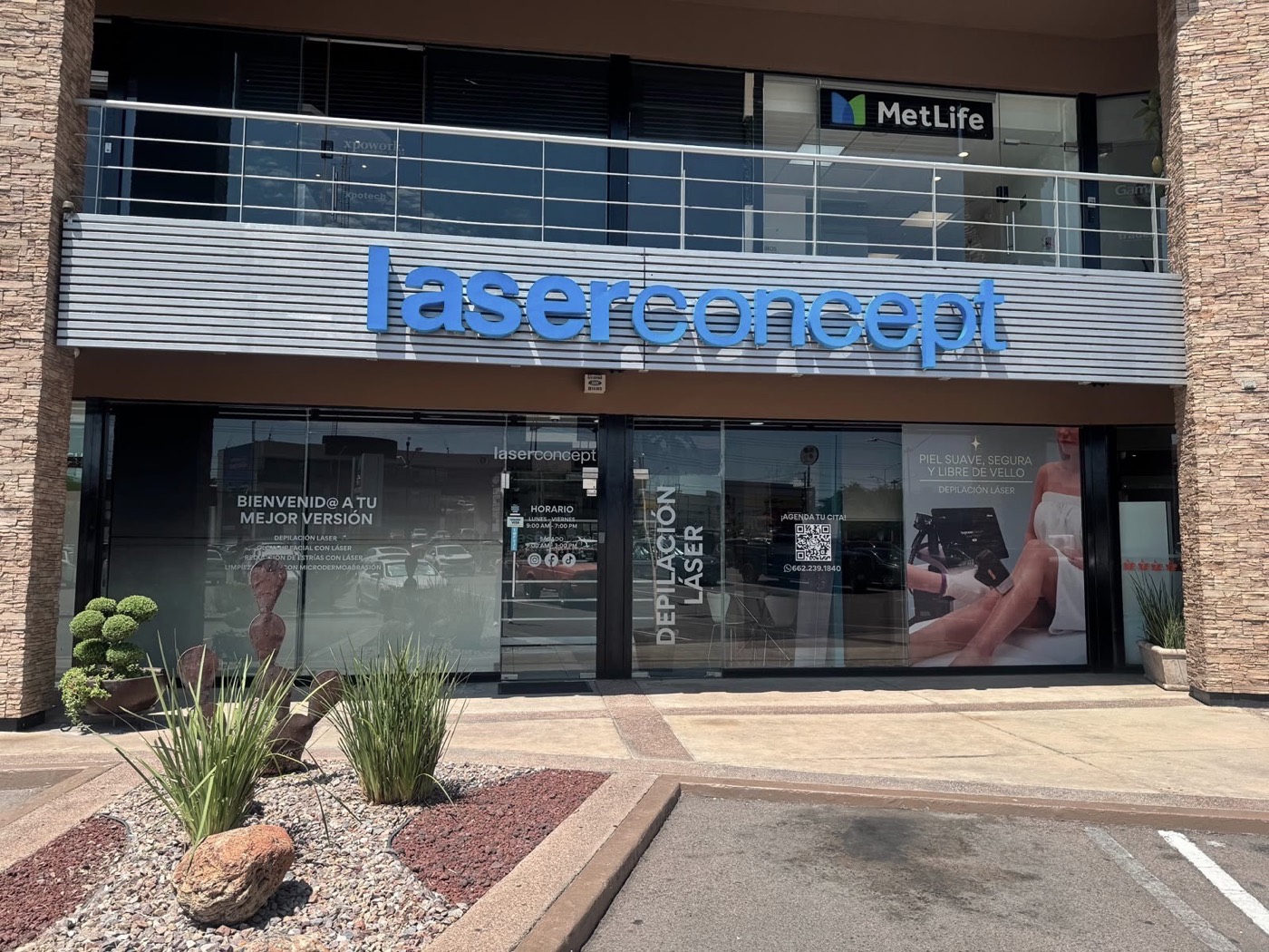 Fachada de la sucursal Laserconcept Nogales, Sonora